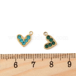 304 Stainless Steel Rhinestone Pendants&nbsp;STAS-P396-14G-M