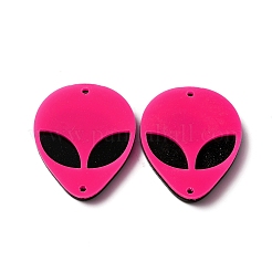 Opaque Acylic Connector Charms&nbsp;SACR-WH0006-21E
