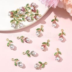 20Pc 5 Colors Alloy Enamel Pendants&nbsp;ENAM-FS0004-07