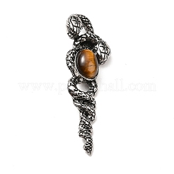 Natural Tiger Eye Big Pendants&nbsp;G-B033-06AS-13