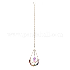 Teardrop Glass Hanging Suncatchers&nbsp;HJEW-I011-02G