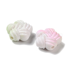 Spray Printed Opaque Acrylic Beads&nbsp;OACR-P032-01B-M