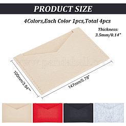 4Pcs 4 Colors Wool Felt Envelope Purse Insert Organizer&nbsp;FIND-WR0006-71B
