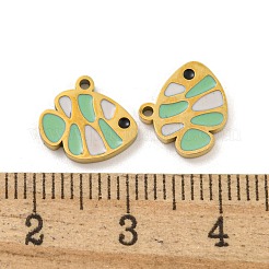 316 Surgical Stainless Steel Enamel Charms&nbsp;STAS-M073-28G