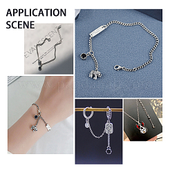 Trendy Original Color 304 Stainless Steel Grade A Rhinestone Flat Round Charm Pendants&nbsp;RB-UN0001-02P