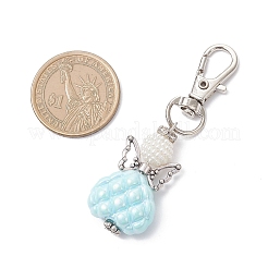 Opaque Acrylic Angel Pendant Decorations&nbsp;HJEW-JM04435