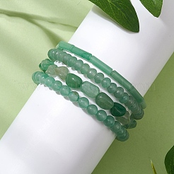 Natural Green Aventurine Beaded Stretch Bracelet Sets&nbsp;BJEW-JB10782