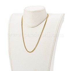 304 Stainless Steel Diamond Cut Cuban Link Chain Necklaces&nbsp;NJEW-JN03367-01
