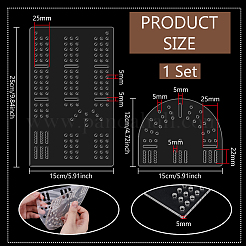 Transparent Acrylic Board Game Templates&nbsp;DIY-WH0349-490B
