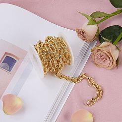 Brass Paperclip Chains&nbsp;LCHA-SZ0001-01G-RS