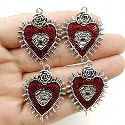 Gothic Style Alloy Resin Pendants&nbsp;PW-WGE8991-01