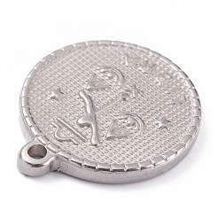 304 Stainless Steel Pendants&nbsp;STAS-O140-02P-L