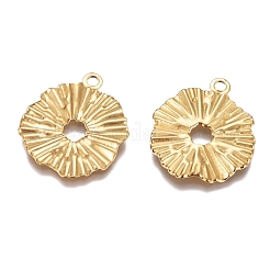 Textured 304 Stainless Steel Pendants&nbsp;STAS-G218-04G