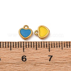 304 Stainless Steel Enamel Charms&nbsp;STAS-Q363-09G