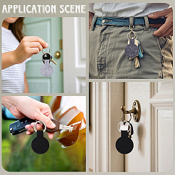 30Pcs 3 Colors Polyester Keychains&nbsp;KEYC-SP0001-62