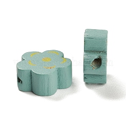 Spray Painted Natural Maple Wood Beads&nbsp;WOOD-M007-14