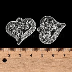 Valentine's Day Transparent Acrylic Pendants&nbsp;TACR-G048-02A