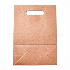 Kraft Paper Gift Bags with Ribbon Bowknot Design&nbsp;LS-CARB-WH0009-05C