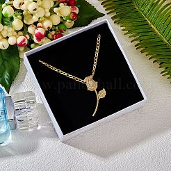 5Pcs Brass Micro Pave Clear Cubic Zirconia Pendants&nbsp;ZIRC-SZ0002-53