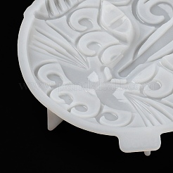 Cat Face DIY Silicone Molds&nbsp;LS-AJEW-D052-04