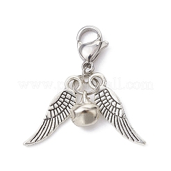 Alloy Wings and Iron Bell Pendant Decoration&nbsp;HJEW-JM01309-02
