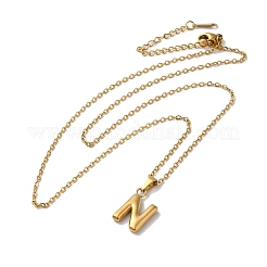PVD Vacuum Plating 201 Stainless Steel Necklaces&nbsp;NJEW-H033-01G-N