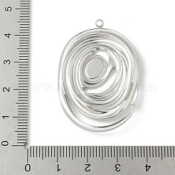 304 Stainless Steel Pendant Cabochon Settings&nbsp;LS-STAS-L293-01P
