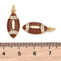 SHEGRACE Brass Micro Pave Clear Cubic Zirconia Pendants&nbsp;XGRQ29479-395G