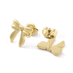 Ion Plating(IP) 304 Stainless Steel Stud Earrings&nbsp;EJEW-P258-15G