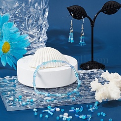 7 Style Baking Paint & Transparent & Trans & Ceylon Glass Seed Beads&nbsp;SEED-YW0001-45D