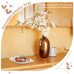 Porcelain Jewelry Tray&nbsp;DJEW-WH0009-31A
