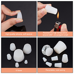 Solid Silicone Test Tube Seal Plug&nbsp;AJEW-BC0003-74