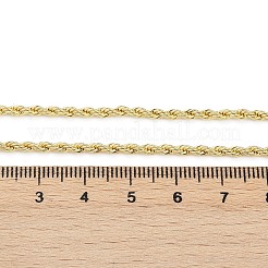 Brass Twist Rope Chains Necklace for Women&nbsp;NJEW-P265-15G
