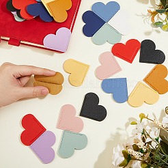 30Pcs 10 Colors PU Leather Bookmarks&nbsp;AJEW-HS0001-15