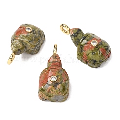 Natural & Synthetic Mixed Stone Carved Pendants&nbsp;G-H357-03G