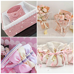 4 Rolls 4 Colors Round Polyester Cord&nbsp;OCOR-TA0003-88D