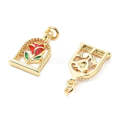 Brass Enamel Pendants&nbsp;X-KK-L237-009G