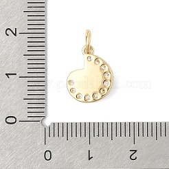 Brass Rhinestone Pendants&nbsp;STAS-V013-03G-1