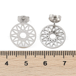 304 Stainless Steel Stud Earrings for Women&nbsp;EJEW-Z089-11P