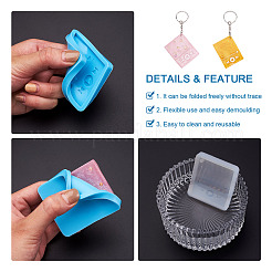 40Pcs Rectangle with MP3 Player DIY Silicone Molds&nbsp;DIY-BG0001-15