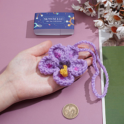 1Pc Polyester Flower Pendant Decorations&nbsp;HJEW-SC0003-02C