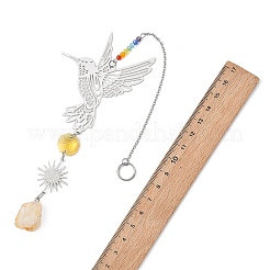 201 Stainless Steel Bird/Tree of Life Suncatcher&nbsp;HJEW-JM04875