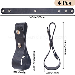 4Pcs Imitation Leather Belt Bullwhip Holder&nbsp;AJEW-GF0014-47