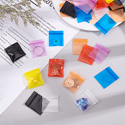 350Pcs 7 Colors PE Plastic Packaging Resealable Bags&nbsp;ABAG-PH0001-66