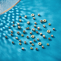 160Pcs 8 Styles Brass Spacer Beads&nbsp;KK-HY0001-07