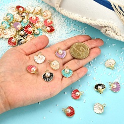 40Pcs 8 Colors Alloy Pendants&nbsp;ENAM-CJ0002-89