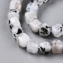 Natural Rainbow Moonstone Beads Strands&nbsp;G-T141-66