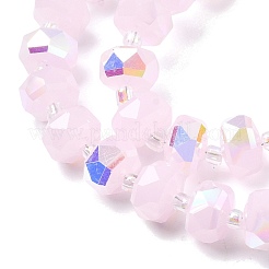 Transparent Electroplate Glass Beads Strands&nbsp;EGLA-P062-01A-HR08
