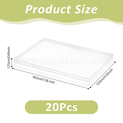 Plastic Bead Containers with Hinged Lid&nbsp;CON-WH0110-291