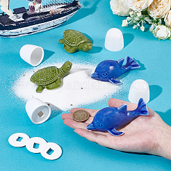 Round Plastic Push-On Toilet Bowl Bolt Caps Covers with Extra Washers and Ceramics Display Decorations&nbsp;AJEW-NB0008-27